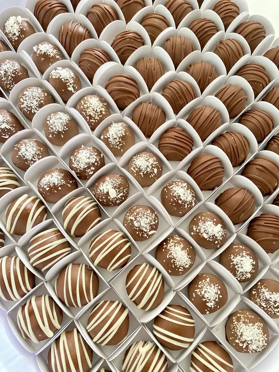 Seleção de doces de chocolate
